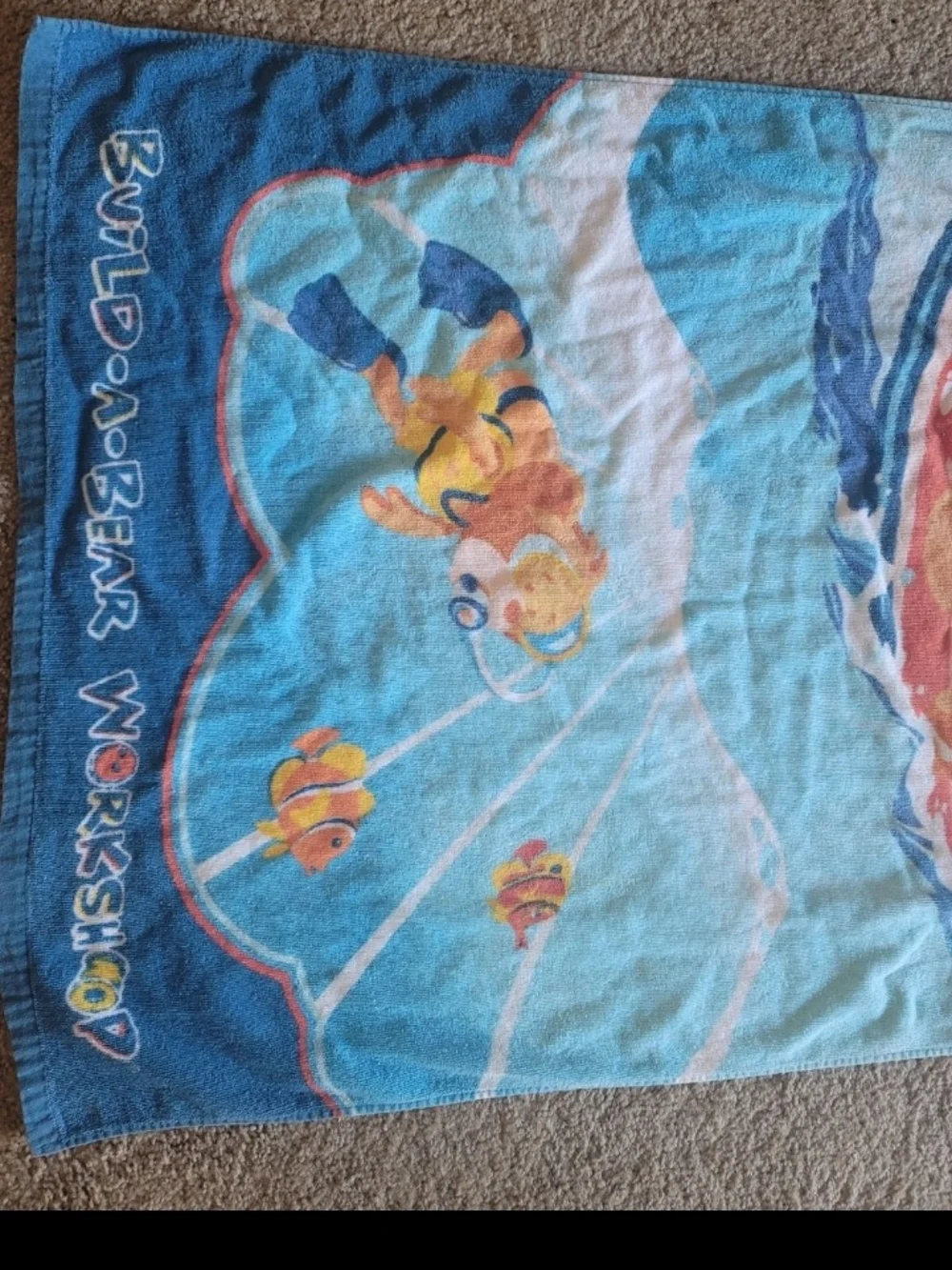 Build-A-Bear Workshop 'Endless Summer of Hugs' Beach Towel - Blue/Yellow/Orange